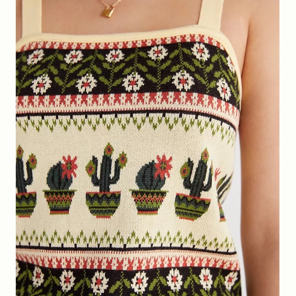 Pilcro cactus cropped tank - Picture 2 of 9